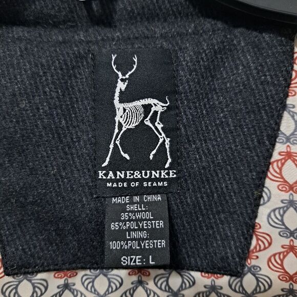 Kane & Unke Quilted Puffer Mens Preppy Wool Vest Snap Button Large  Dark Navy - Picture 11 of 17